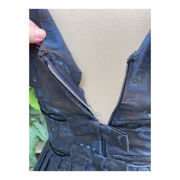 Vintage 1950s Dress MCM Swing Fit & Flare Mad Men - Picture 4 of 16